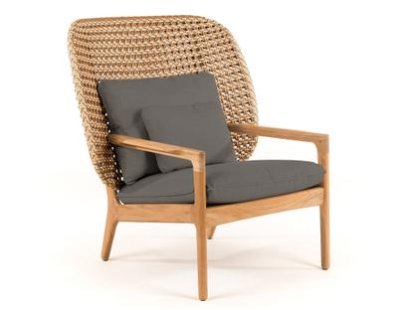 Kay Highback Lounge Chair, Harvest, Fife Platinum, Without Ottoman