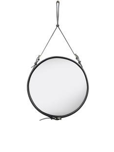 Adnet Circulaire Wall Mirror, Ø 58 cm, Black