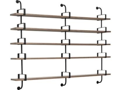 Démon Shelf, W 215 x H 155 cm, American walnut