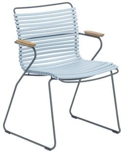 Click Chair, With armrests, Dusty light blue