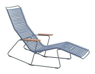 Click Deck Chair tiltable, Pigeon blue