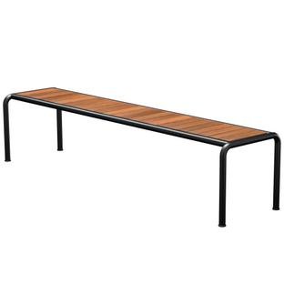 Avanti Bench, 48 x 199,5 cm, Black, Thermo Ash