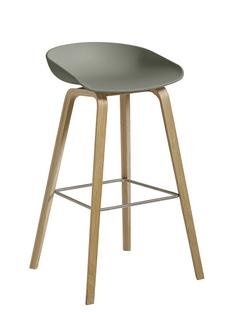 Details Hay About A Stool AAS 32 About A Stool AAS 32, Bar version: seat height 74 cm, Soap treated oak, Dusty green