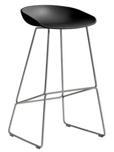 Details Hay About A Stool AAS 38 About A Stool AAS 38, Bar version: seat height 74 cm, Stainless steel, Black