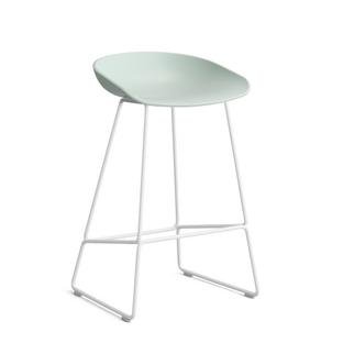 About A Stool AAS 38, Kitchen version: seat height 64 cm, Steel white powder-coated, Dusty mint 2.0