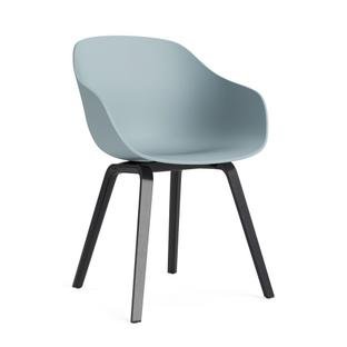 About A Chair AAC 222, Black lacquered oak, Dusty blue 2.0