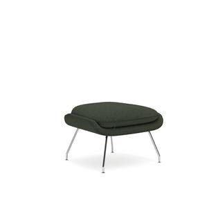 Womb Ottoman, Middle (H 35cm / W 53cm / D 44cm), Fabric Curly - Green