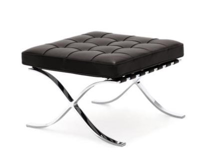 Barcelona Stool Relax, Leather Venezia - dark brown