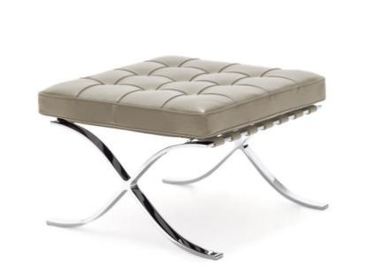 Barcelona Stool Relax, Leather Venezia - ivory