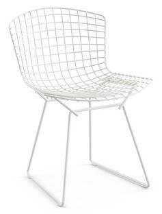 Bertoia Chair, White, Without cushion