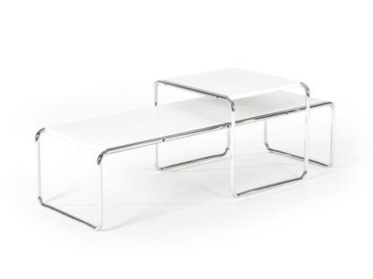 Laccio Table Set, laminate white, laminate white