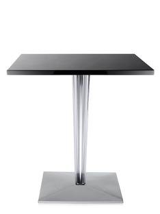 TopTop Dining Table Small, Rectangular H 72 x W 70 x L 70 cm, Scratch-resistant Werzalit, Black
