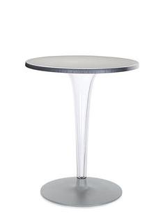 TopTop Dining Table Small, Round Ø 60 x H 72 cm, Scratch-resistant Werzalit, Aluminium