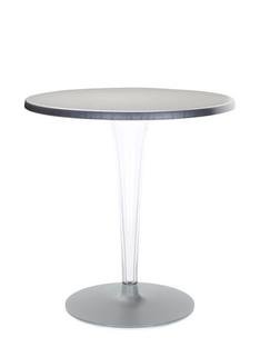 TopTop Dining Table Small, Round Ø 70 x H 72 cm, Scratch-resistant Werzalit, Aluminium