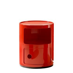 Componibili Round - 2 Compartments, Red