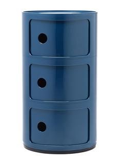 Componibili Round - 3 Compartments, Blue