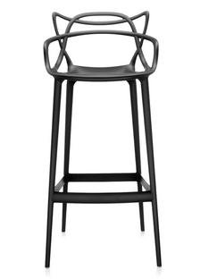 Masters Barstool, Black, bar version: 75 cm