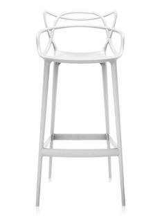 Masters Barstool, White, bar version: 75 cm