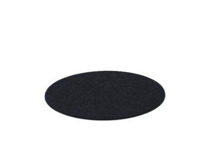 Felt Coasters for Componibili, 1, Round, ø 30 cm, Black
