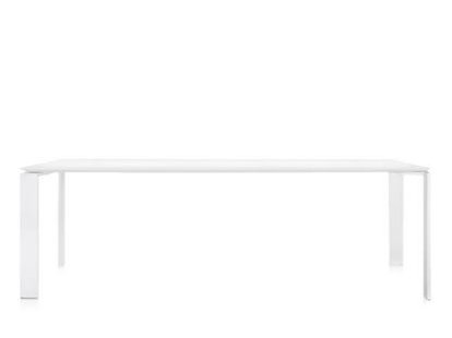 Four, L 223 x W 79 cm, Soft Touch white, Lacquered white