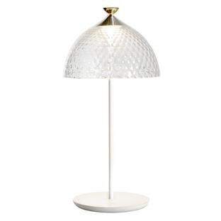 Pumo Table Lamp, Transparent/white