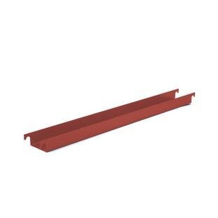 Cable Trough for Eiermann Table Frames, For table frame 110 cm (Eiermann 1), Oxide red