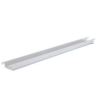 Cable Trough for Eiermann Table Frames, For table frame 135 cm (Eiermann 2), Silver