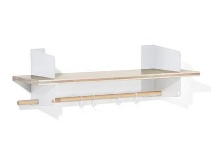 Wardrobe / Kitchen Shelf Atelier, 3-layer fir/spruce veneer with white-pigmented lacquer, White