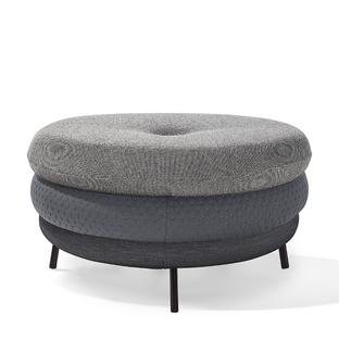 Pouf Fat Tom, 3-layer, with legs, Grey