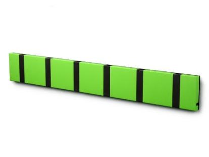 Knax, 6 hooks, Black, MDF lime lacquered
