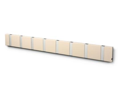 Knax, 8 hooks, Aluminium, MDF sand lacquered