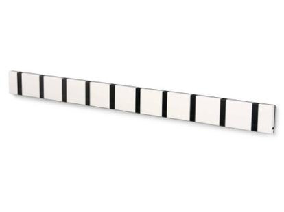 Details LoCa Knax Knax, 10 hooks, Black, MDF white lacquered