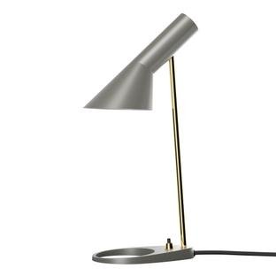 Details Louis Poulsen AJ Mini Table Lamp AJ Mini Table Lamp, Grey/Brass