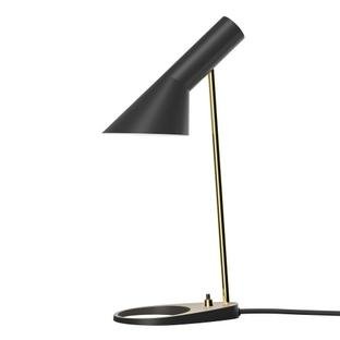 AJ Mini Table Lamp, Black/Brass