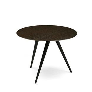 Turn, High (H 43 x Ø 55 cm), Smoked oak, Ash black