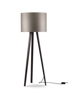Luca Stand, Medium (H 140 cm), Oak smoked, Grey