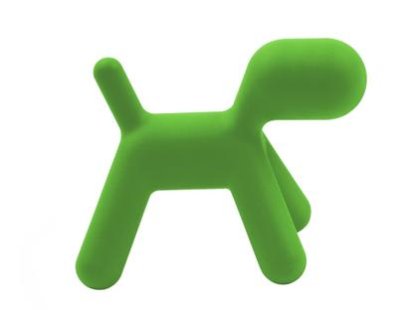 Puppy, Extra large (H 81 x W 61,5 x D 102 cm), Polyethylene (intended for use outdoors), Green matt (1360 C)