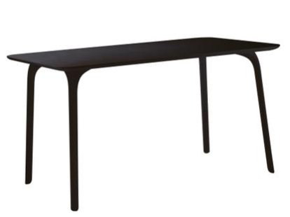 First Table, L 140 x W 80 cm, Black