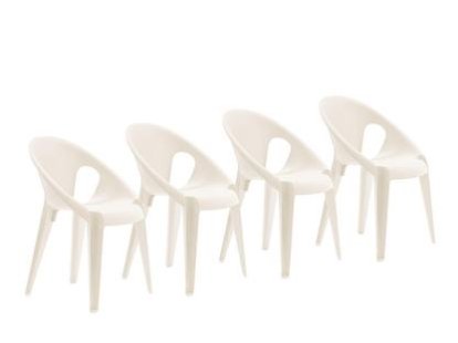 Bell Chair Set, Set of 4, High Noon