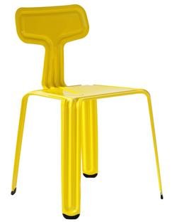 Pressed Chair, Zinc yellow glossy