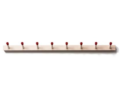 Rechenbeispiel Hook Rail, 8 Hooks (109 cm), Red