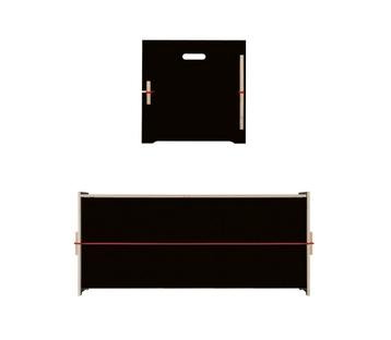 Trude, Large Trude (H 45 x W 105 x D 45 cm), FU (plywood, birch) black