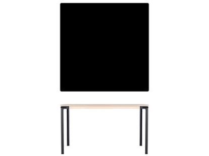 Seiltänzer Table, 75 x 120 x 120 cm, Linoleum black, Black