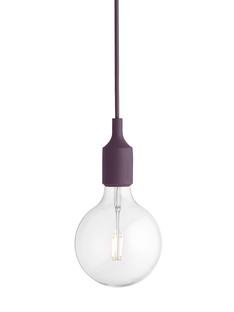 E27 Pendant Lamp, Burgundy