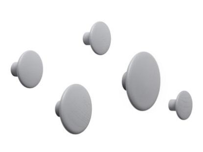 The Dots Set of 5, Grey