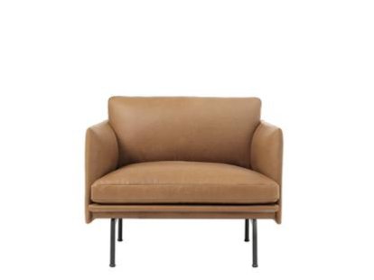 Outline Studio Chair, Leather cognac