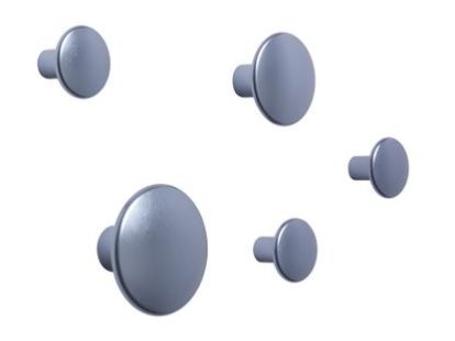 The Dots Metal Set of 5, Pale blue