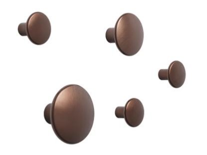 The Dots Metal Set of 5, Umber