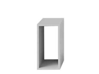 Stacked Storage System, S (21,8 x 43,6 x 35 cm), Open, Light grey
