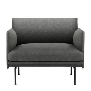 Outline Chair, Fabric Remix 163 - Grey
